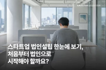 스타트업 법인설립을 준비하며 사무실에서 서류를 검토하는 창업자