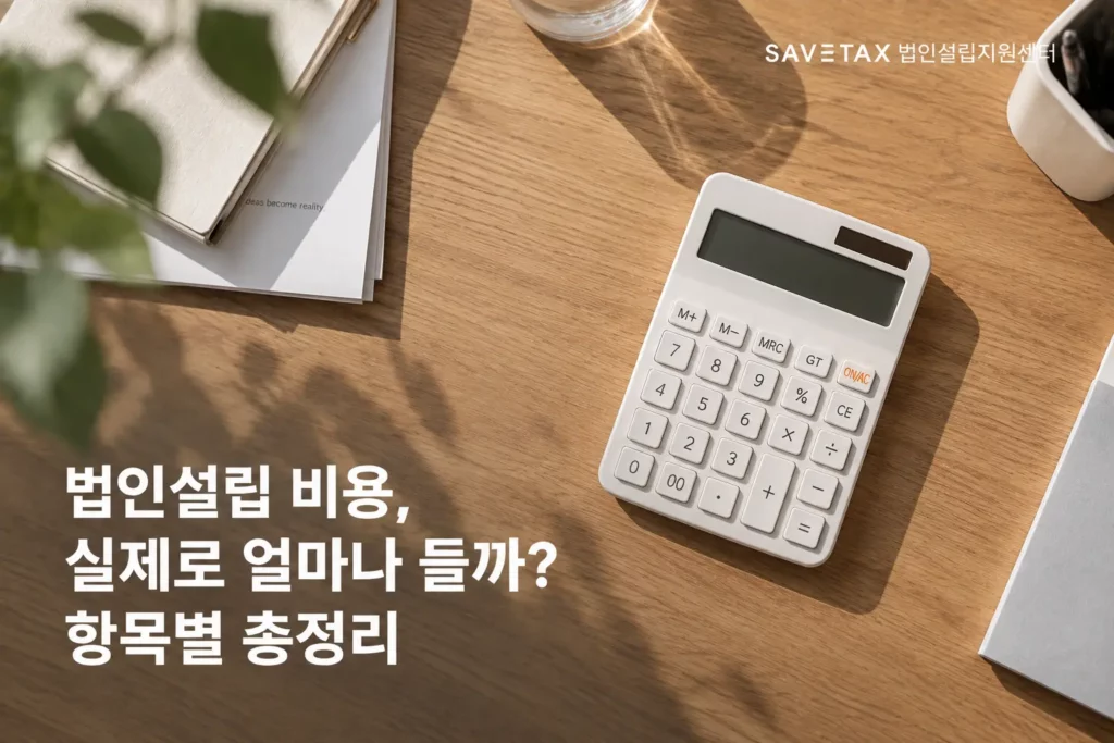 계산기와 함께 살펴보는 법인설립 비용 항목별 총정리