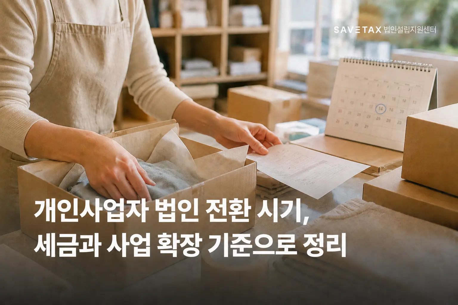 개인사업자 법인 전환 시기와 세금·사업 확장 기준