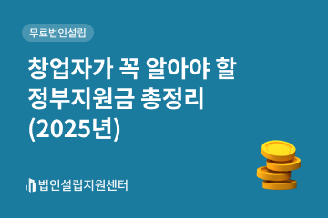 2025년 창업자가 꼭 알아야 할 정부지원금 총정리