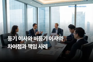법인 운영 시 필수적인 등기 이사와 비등기 이사의 개념 차이점 및 법적 책임 법원 판례 사례를 안내하는 세이브택스 법인설립지원센터 블로그 대표 썸네일